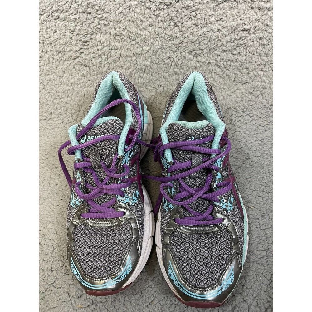 Asics Running GEL-EXCITE 3 Athletic Shoes T5B9N Gray/Purple/Aqua Womens Size 8 - Picture 2 of 10